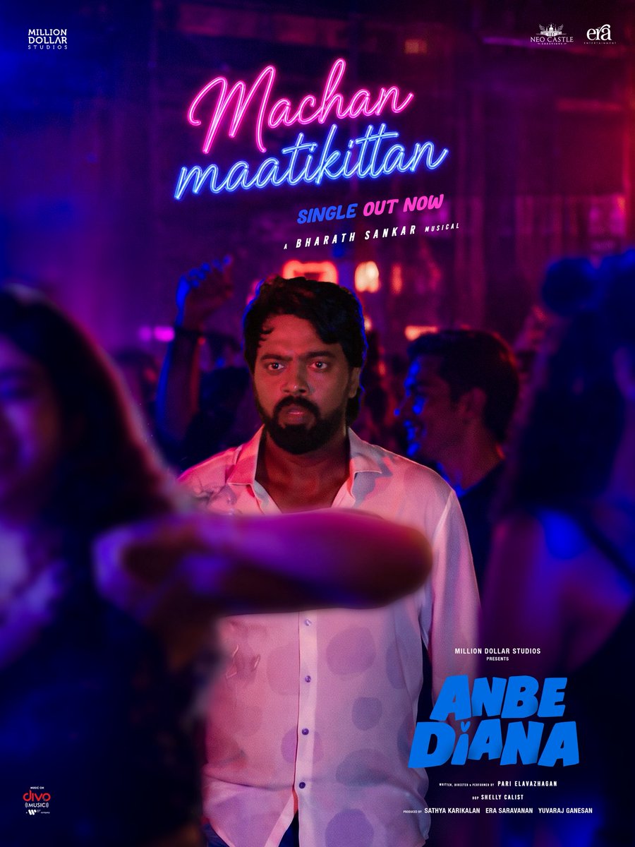 MillionOffl's tweet photo. The beat is on
The vibe is real ❤️🎶

“MachanMaatikittan” from #AnbeDiana is OUT NOW 🥳🎉
🔗 https://t.co/pOAKfmsU4Q

A fun-filled promo track packed with vibrant beats, stunning moves and the unmistakable flavour of Perambur 💃🕺✨

In theatres worldwide on JULY 17th ❤️

Starring @PariElavazaghan @RamyaRanganathn @Chetan_k_a @RojaSelvamaniRK @AravindhrajaG

Written & Directed by @PariElavazaghan 🎬
A @bharathsankar12 Musical 🎶

@CalistShelley @Editor_Partha @Lyricist_Mohan @soorajslive @muthamilrms @sudharsangandhy @nikhila_sankar_ @Ismathbanu1 @udaykumar_mix @MillionOffl @Neo_Castle_ @erasaravanan @Yuvrajganesan @narentnb @Vivek_5790 @shajankafka @divomusicindia @proyuvraaj