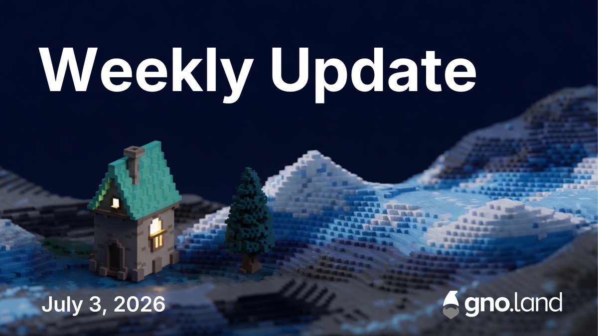 _gnoland's tweet photo. Weekly Update - July 3rd

🧙👇 https://t.co/svxNO10ojM