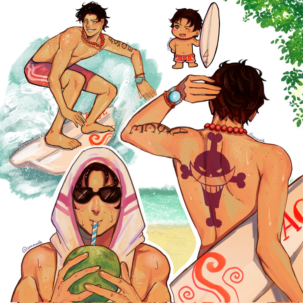 SorayaViilla's tweet photo. Pele dourada beijada pelo sol te amo tanto sinto saudades sem vírgula 
#onepiece #ace https://t.co/5pkfJFquiG
