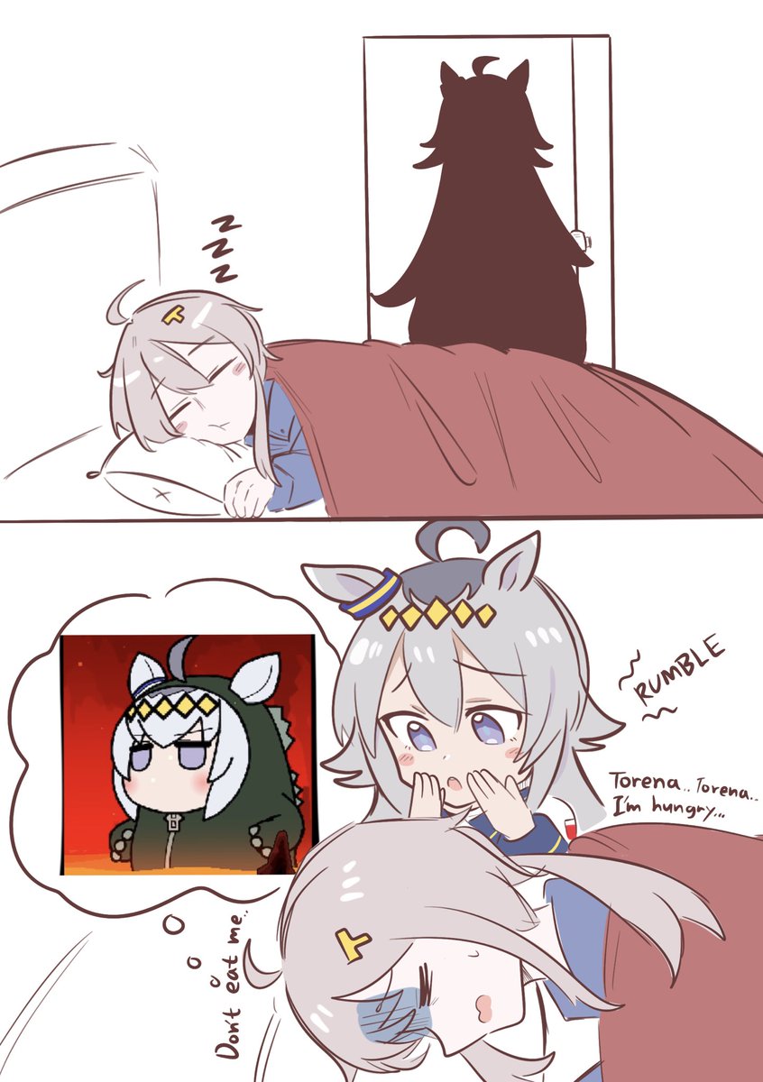 1ofAgnesDigital's tweet photo. Oguri is hungry! Calling her torena to cook for her!
@say_nri ‘s torena oc !^^ https://t.co/RAfwVwraO8