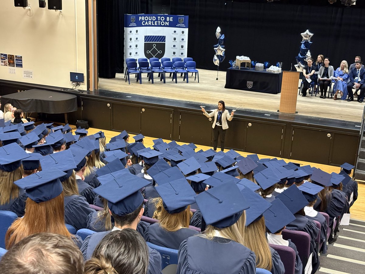 PATCarletonHigh's tweet photo. It is an absolute pleasure to welcome our Year 9 students and their families to our Key Stage 3 Graduation. A wonderful opportunity to celebrate their high school journey so far! Congratulations Class of 2028!
#CHSKS3Graduation #TeamCarleton https://t.co/hMGw3V4wCv