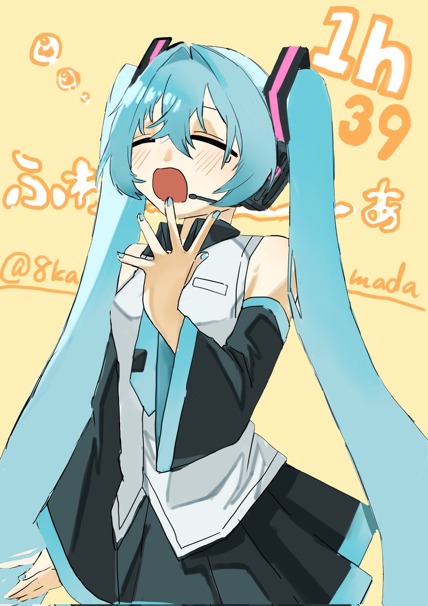 8kamada's tweet photo. ねむねむミクさん
#初音ミク　#イラスト https://t.co/T7EXRUOX9U
