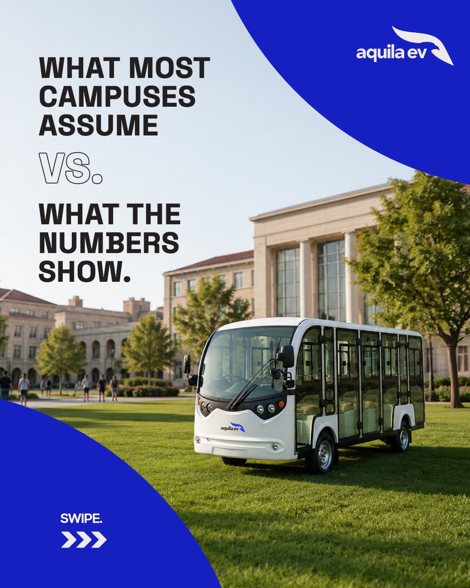 AquilaEv's tweet photo. Think beyond the purchase price.
Think long-term value.
#AquilaEV #SmartMobility #ElectricVehicles #CampusTransport #FleetManagement #Sustainability #GoElectric https://t.co/F2tB66zRGt