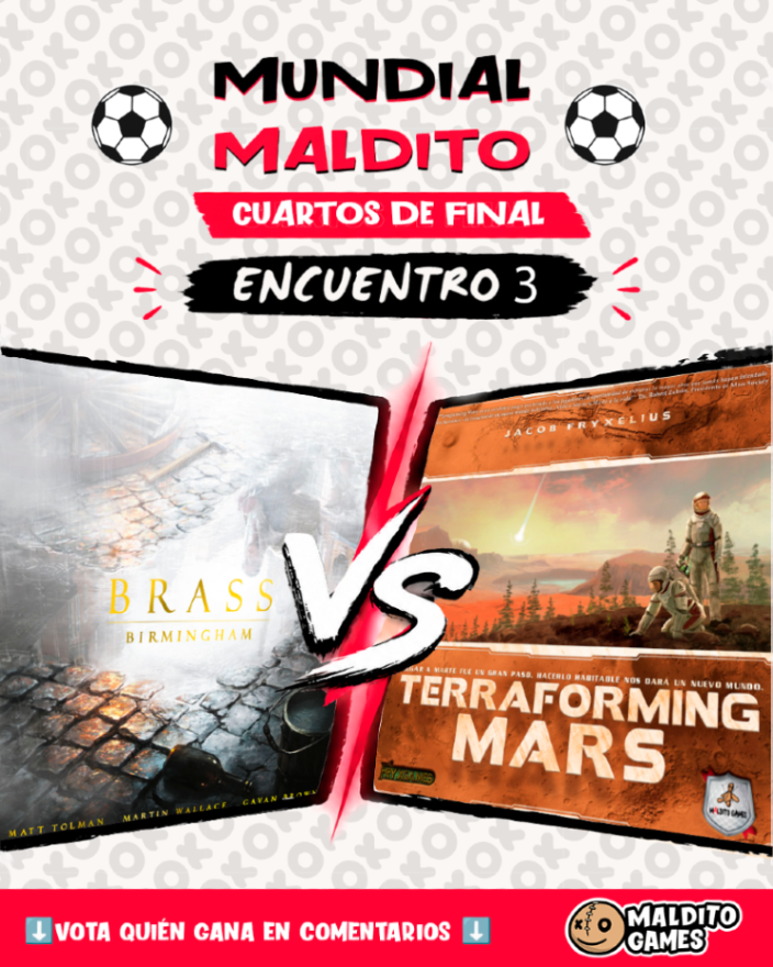 MalditoGamesES's tweet photo. El tercer enfrentamiento del mundial de Maldito 🤩🤩🤩 

Tenemos dos pesos pesados... Brass Birmingham va Terraforming... 

¡Id a Instagram a votar en la encuesta! Y si no tenéis, votad aquí en comentarios 👇👇 https://t.co/bZgCJqjhOv