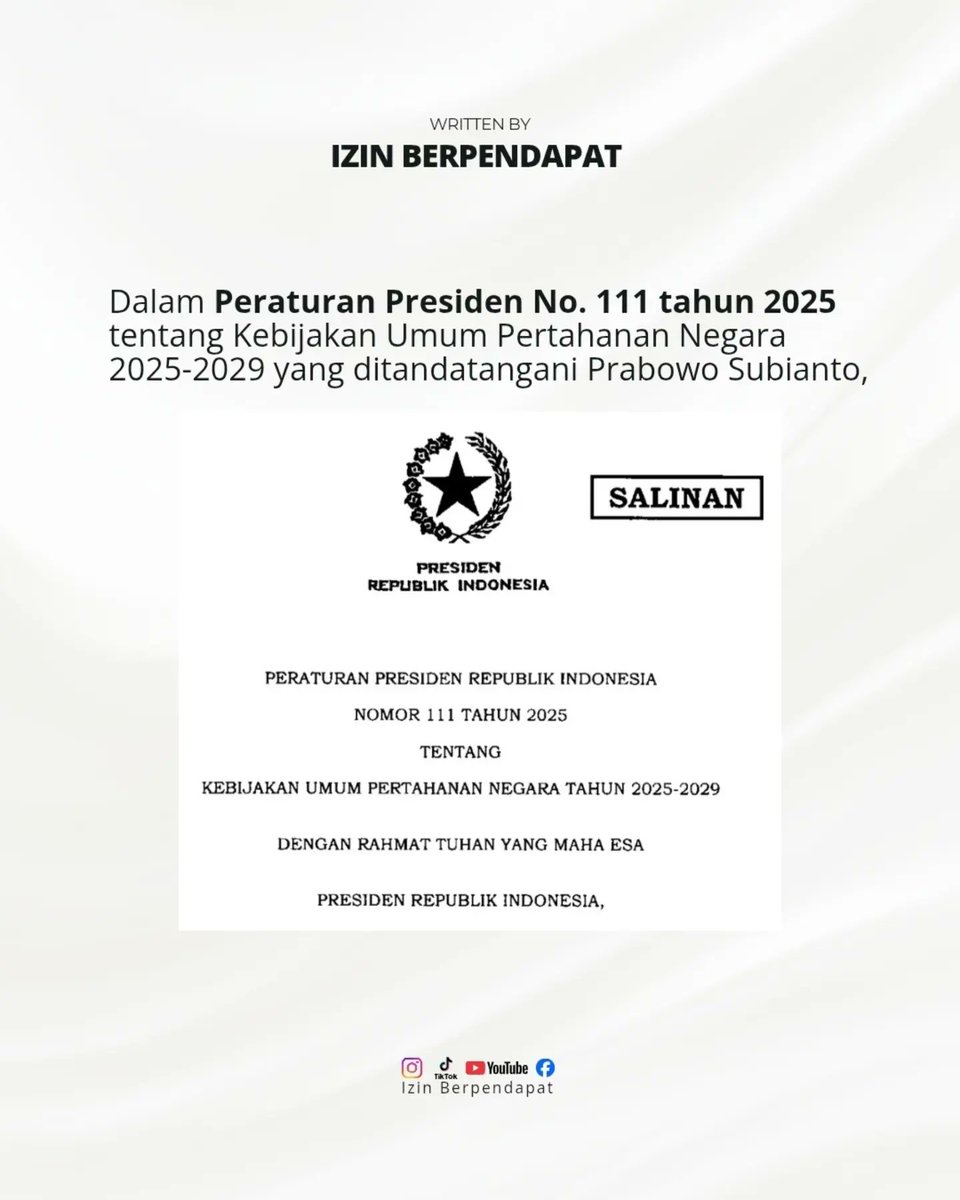 99propaganda's tweet photo. Wah bener banget nih kata Presiden Prabowo‼️

Penyebaran budaya LGBT itu emang ancaman non-militer yang bahaya buat Indonesia. Bukan soal perang senjata, tapi bisa rusak nilai keluarga, moral generasi muda, dan masa depan bangsa kita. Kita harus waspada dan jaga bareng nilai-nilai luhur Indonesia.