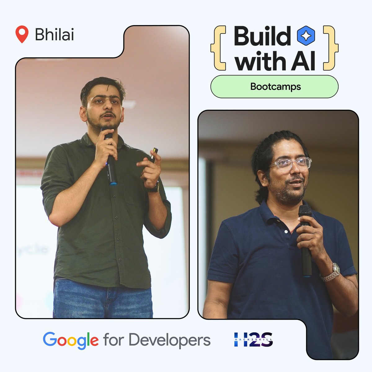hack2skill's tweet photo. 350+ developers. One incredible AI experience.

Build with AI Bootcamp Bhilai brought together passionate builders, innovators, and AI enthusiasts to learn, create, and explore with Google Antigravity. 

The AI journey continues — see you in the next city 
https://t.co/mN17cclkaK https://t.co/xNeWU63ZNn