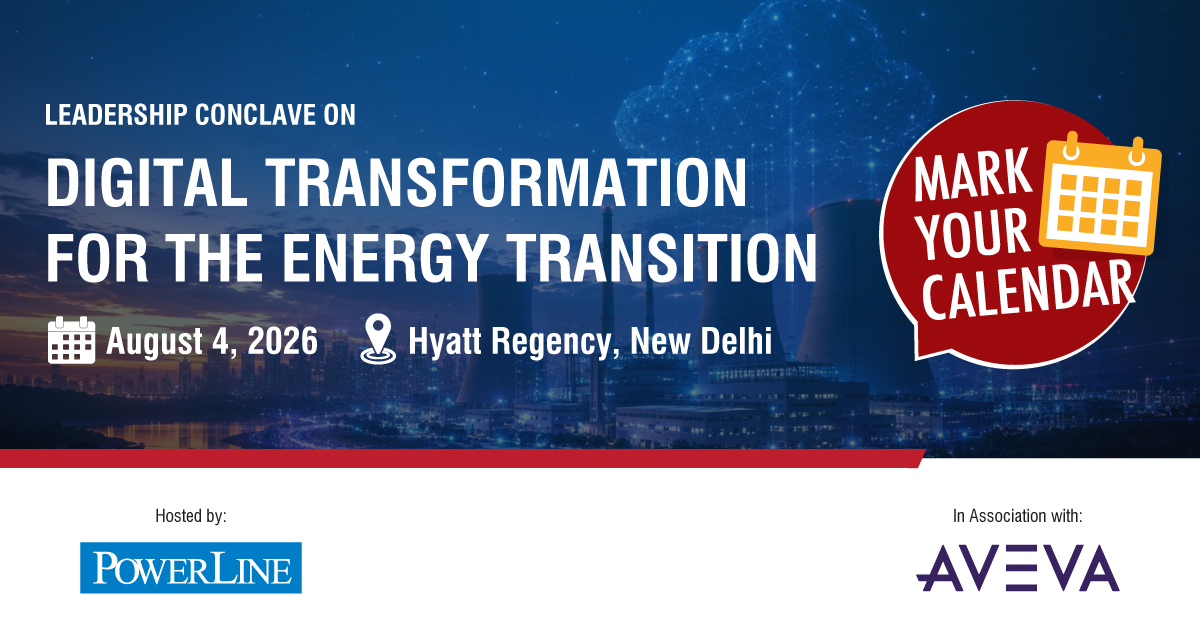 india_infra's tweet photo. Join us at the Leadership Conclave: Programme on Digital Transformation for the Energy Transition.
📅 August 4, 2026
📍 Hyatt Regency, New Delhi
To confirm your slot, visit: https://t.co/k2Mz9RQuOH
#DigitalTransformation #EnergyTransition #PowerSector #Utilities #SmartGrid https://t.co/fJcR65TxuX