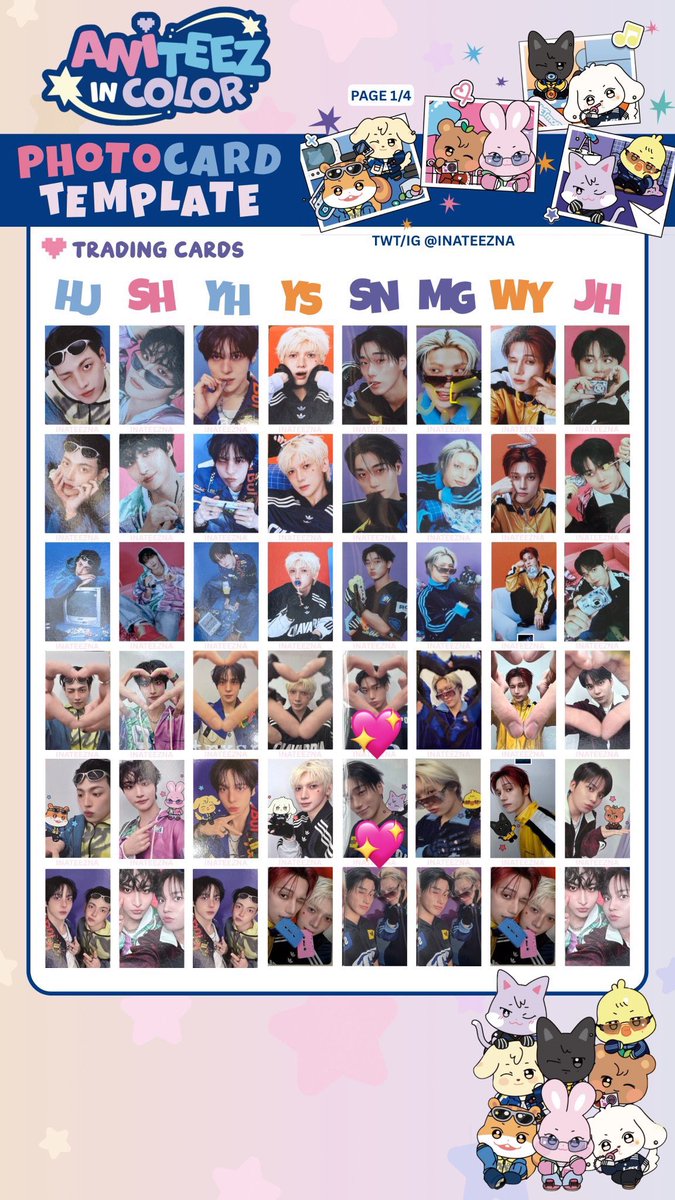 ily___3_'s tweet photo. ATEEZ ANITEEZ IN COLOR ラントレ トレカ 特典  交換  

【譲】 ホンジュン ソンファ ユノ ミンギ
　　　ウヨン ジョンホ
【求】 💖サン (特典同種/ラントレ同異種)

郵送希望📮
条件合う方お気軽にリプの方よろしくお願い致します🙂‍↕️ https://t.co/zofNG8ydq3
