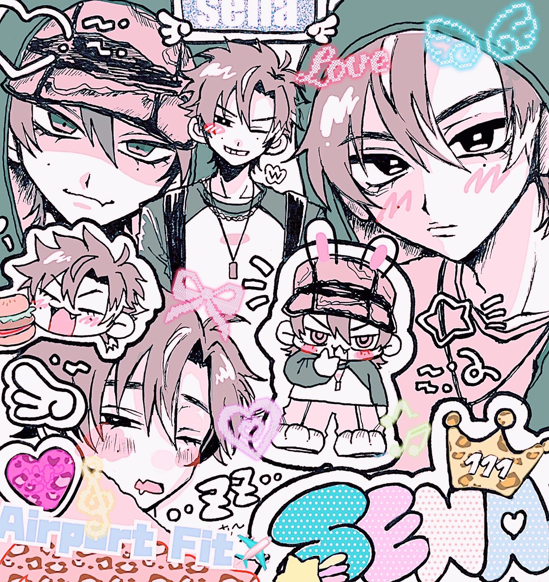 _chanemu_'s tweet photo. こう見ると詰めッ詰めに描くのが好きみたい꒰ᐢ⸝⸝•༝•⸝⸝ᐢ꒱💭💖💖💖 https://t.co/tKn9OdonIf