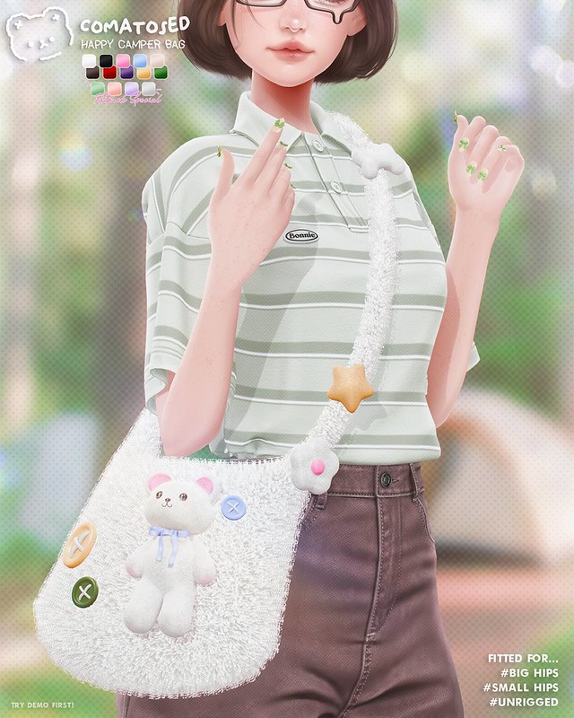 KawaiiFeedSL's tweet photo. Comatosed: Happy Camper Bag @ Anthem〡Taxi: https://t.co/DSholsDDyY 
#SecondLife #Comatosed #Anthem #Secondlifeevent #Secondlifecontent #KawaiiFeed https://t.co/A3eYAPXVWq