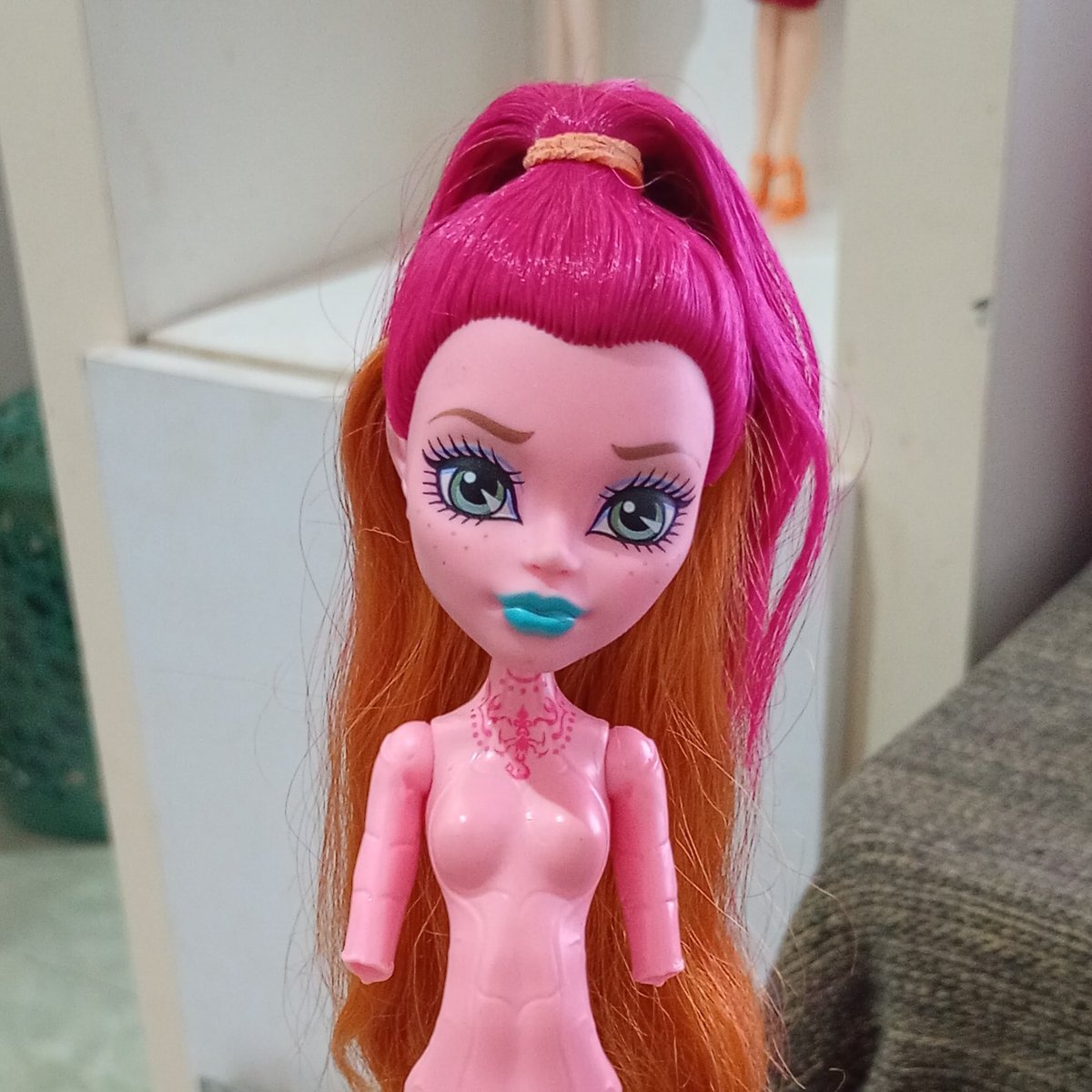 arthiekennedy's tweet photo. a diva que chegou ontem aqui 🩷🧡🩵 https://t.co/CCK1Xif38h