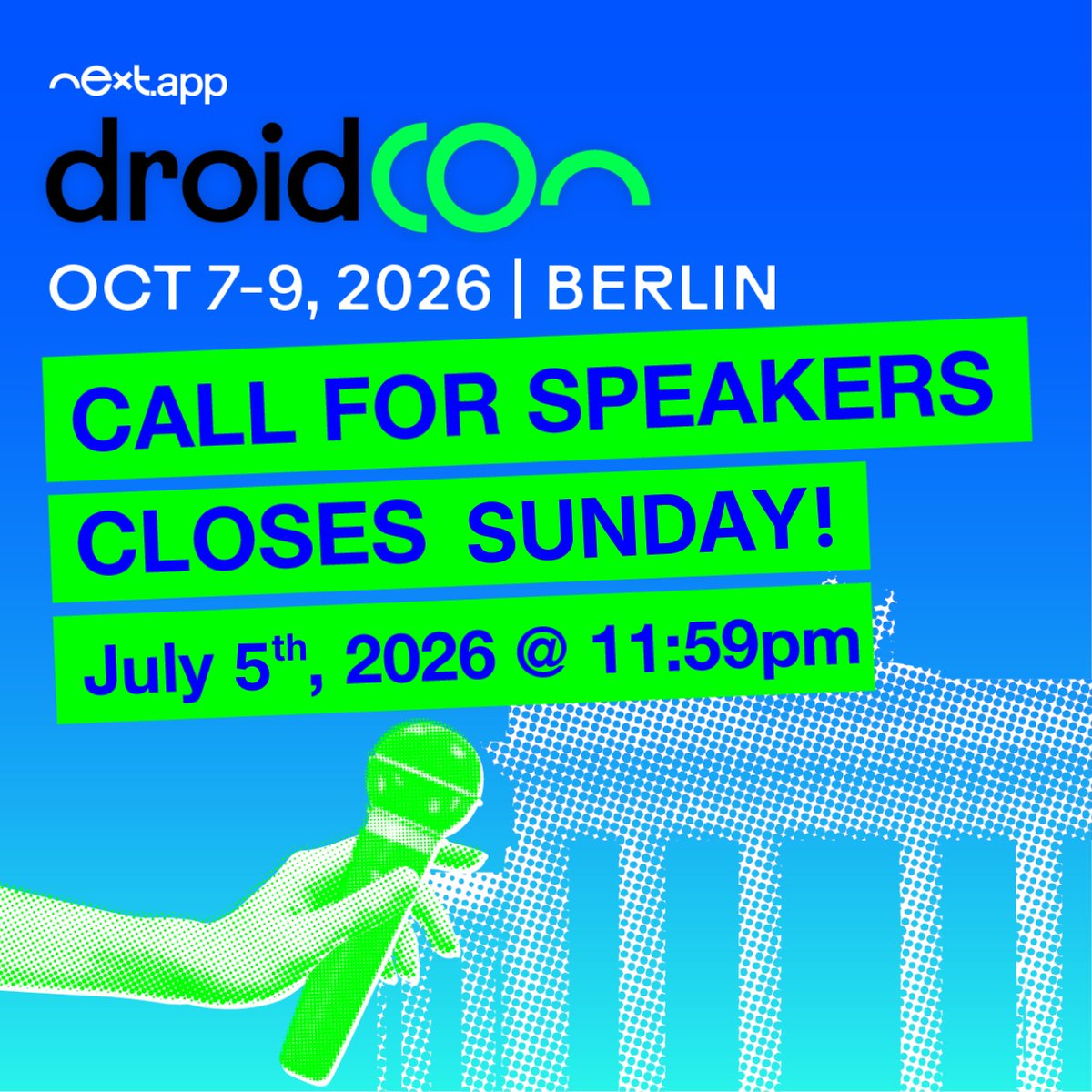 droidCon tweet media