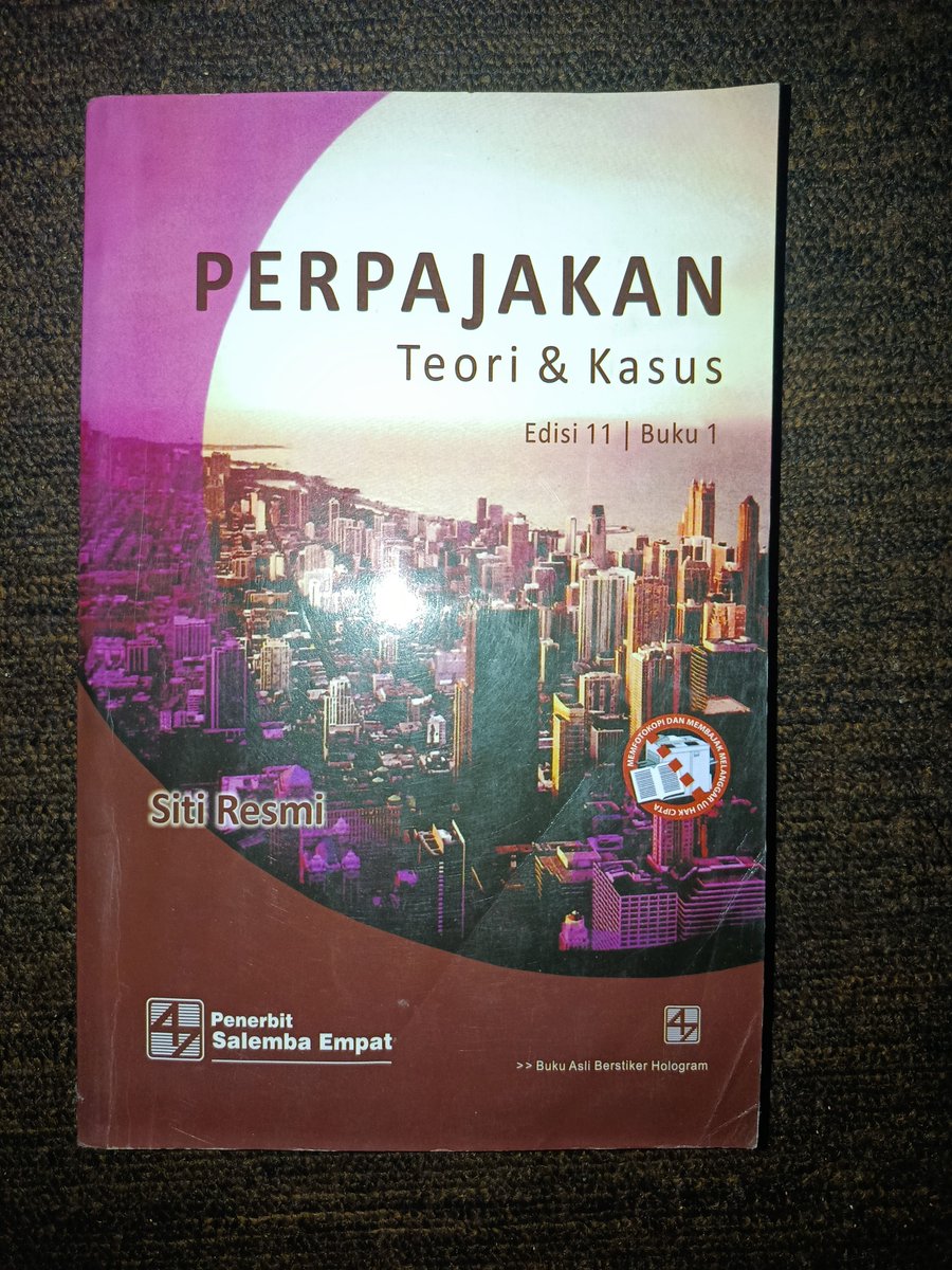 saarchix's tweet photo. Perpajakan Edisi 11 buku 1 - Siti resmi
20k https://t.co/Ns4LU8xCtY