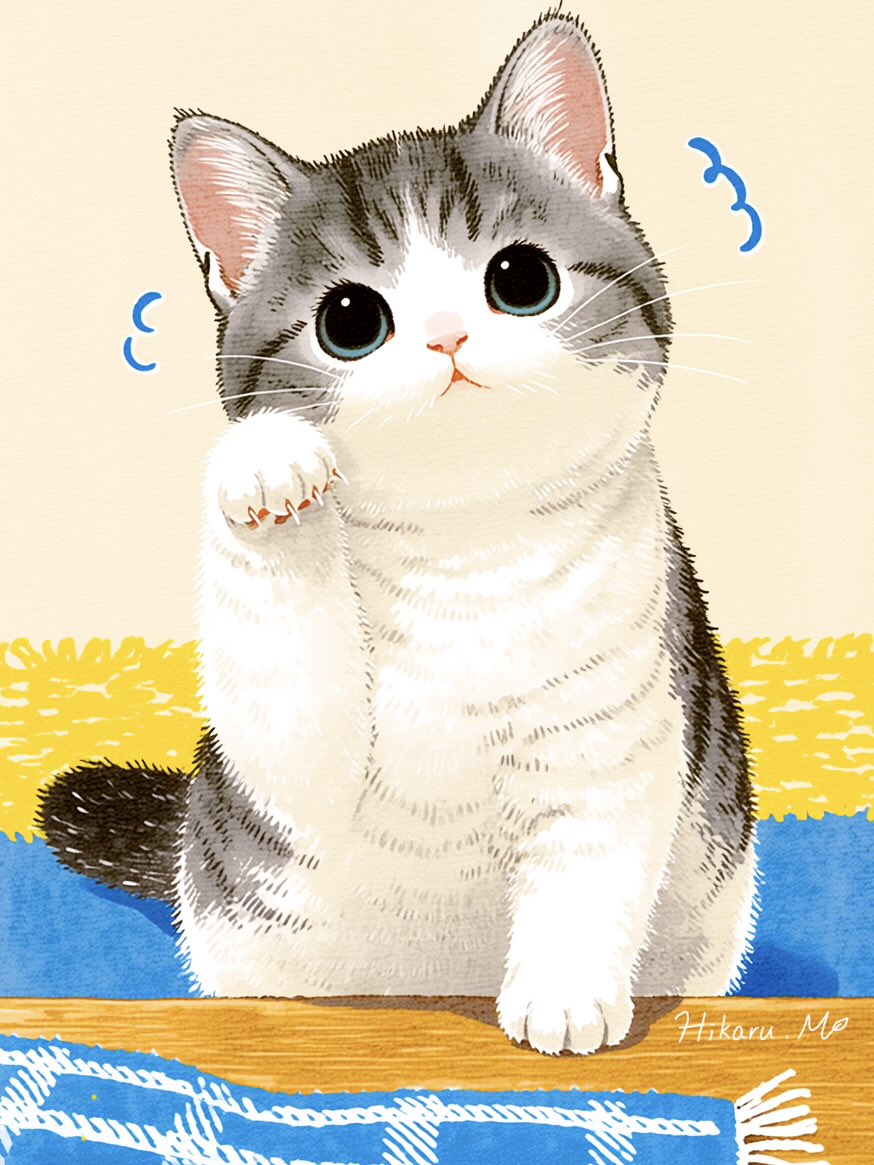 HikaruMidorino's tweet photo. ワタシは、招き猫ニャ♪
幸せ、あつまれ〜

おやすみにゃんこ💤 https://t.co/FQVRv2MpHH