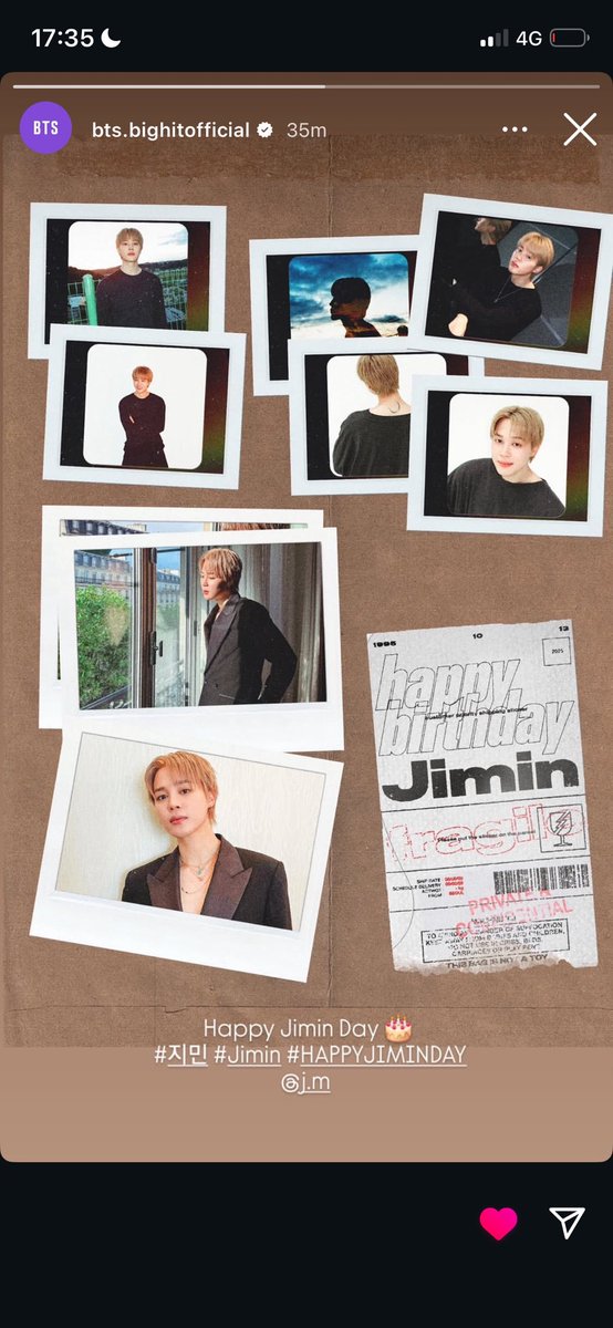 blackcat5897's tweet photo. @hiba_forjm @jellymimi1013 I understand being frustrated at the situation but be careful of creating misunderstandings. They did post a story for Jimin’s birthday, just like they did for the others. https://t.co/ENIdzm7Eyd