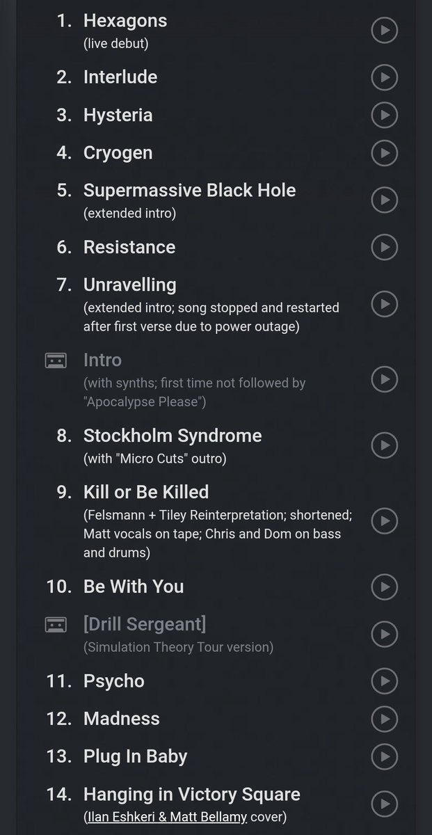 musebrasil_'s tweet photo. Ontem rolou o primeiro show da nova turnê do Muse e esse foi o setlist. Opiniões?

Vou deixar abaixo alguns vídeos do show! https://t.co/I7g5trTV97