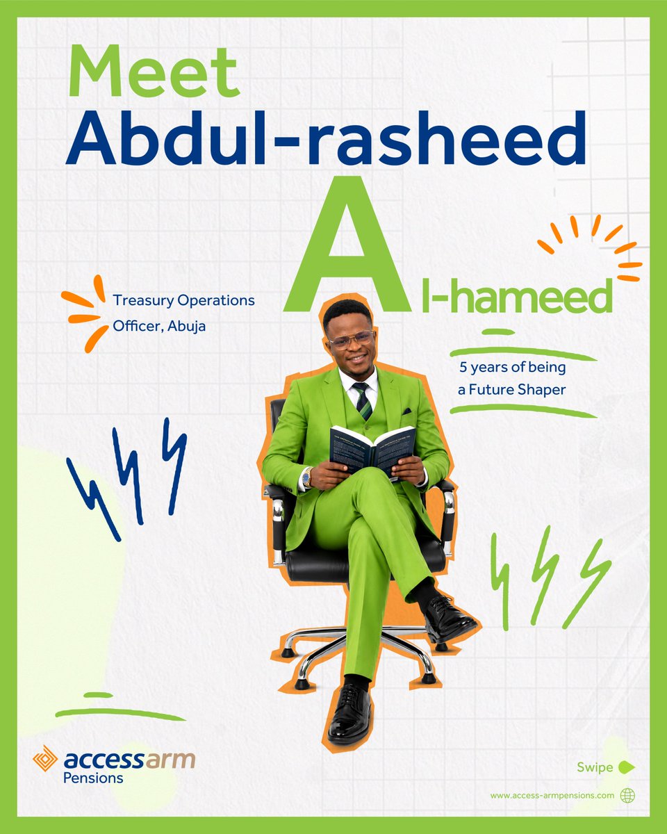 access_arm's tweet photo. Meet Abdul-Rasheed.
Treasury Operations Officer at Access ARM Pensions since 2022, blending precision at work with a love for photography outside it.
Proud to have you on the team!
#HumansOfAccess #AccessARMPensions #WorkPlaceActivities https://t.co/Sge6S7ftZp