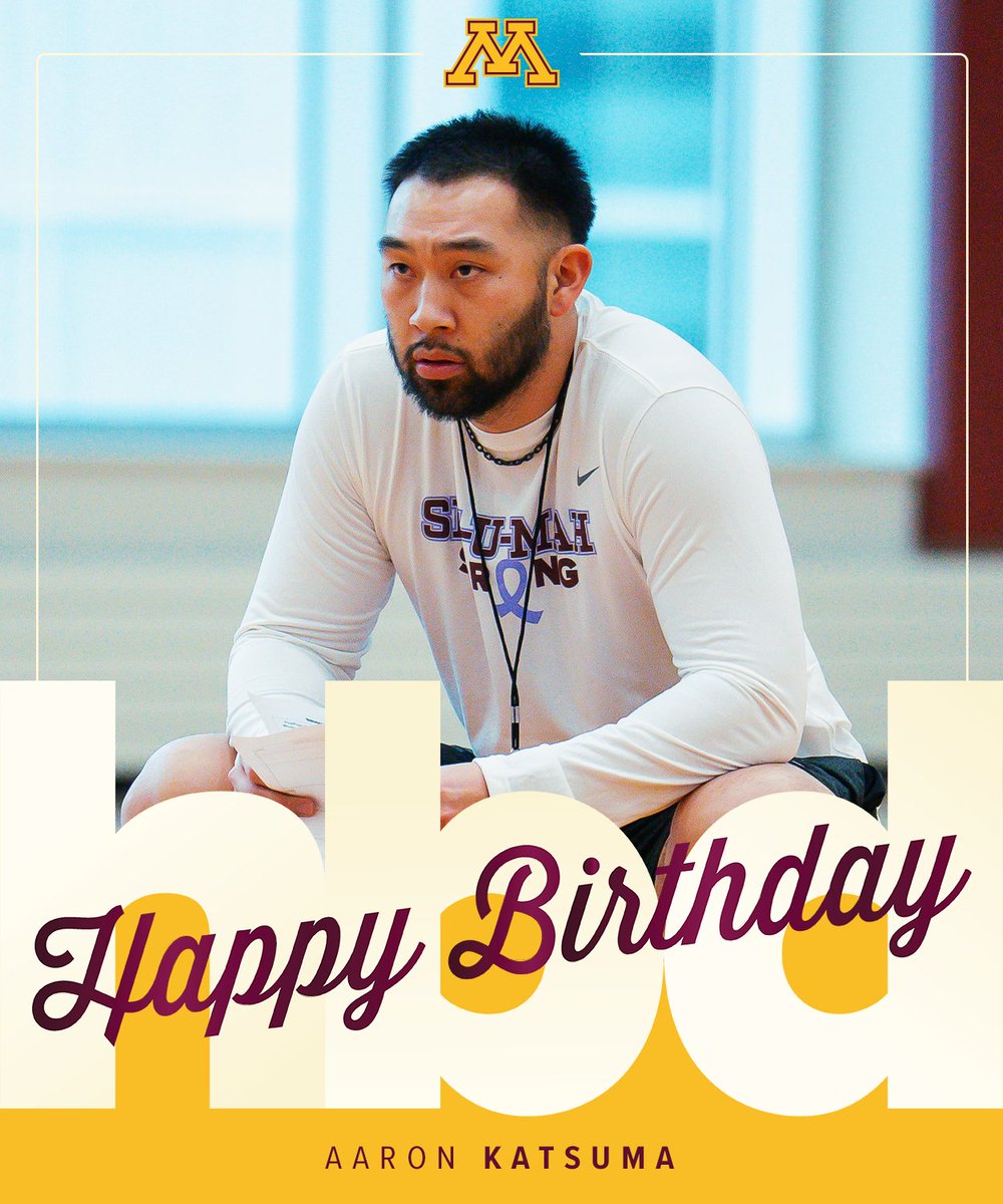 GopherMBB's tweet photo. HBD Coach Katsuma! 🎂
#TeamTogether https://t.co/rX0MA2wmte
