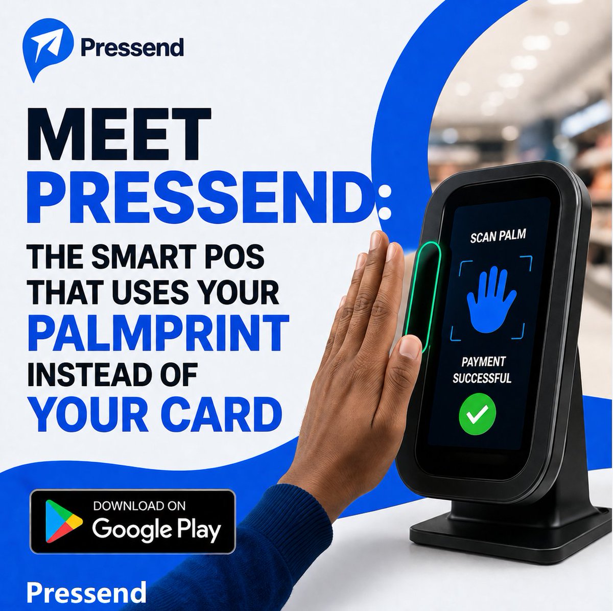 PressendHQ's tweet photo. Your next payment could start with your palm, not your card.
• Scan your palm.
• Verify your palm.
• Pay in seconds.
Pressend is showing how biometric payments can reduce checkout time and make everyday transactions feel effortless.
Would you switch from cards to palm payments https://t.co/kBHUNOdDpb