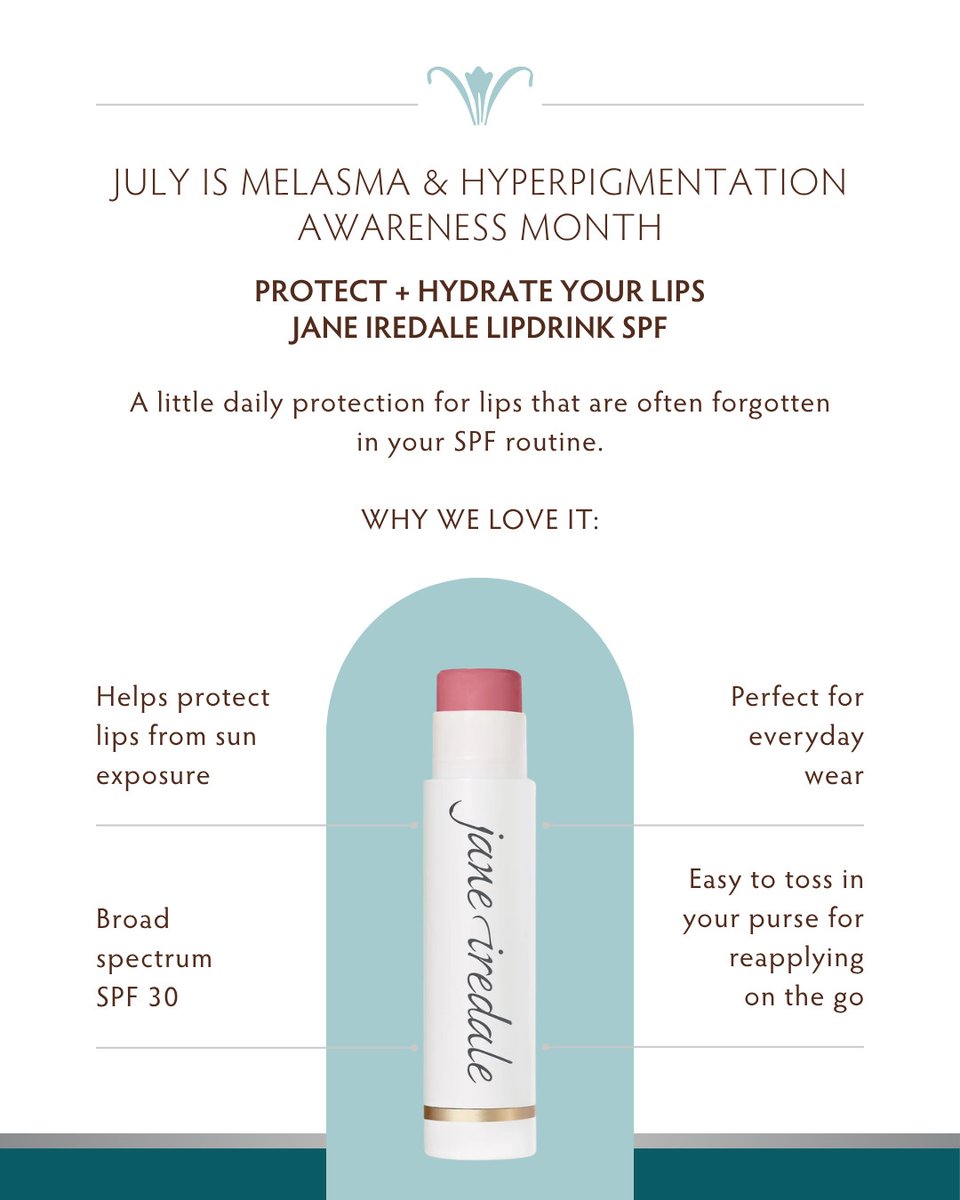 SolerenitySpa's tweet photo. Even our lips deserve a sun-safe moment. A sweep of LipDrink SPF by Jane Iredale brings hydration and sheer protection, so every smile is softly shielded. ✨ #janeiredale https://t.co/C3MUEPFjbM