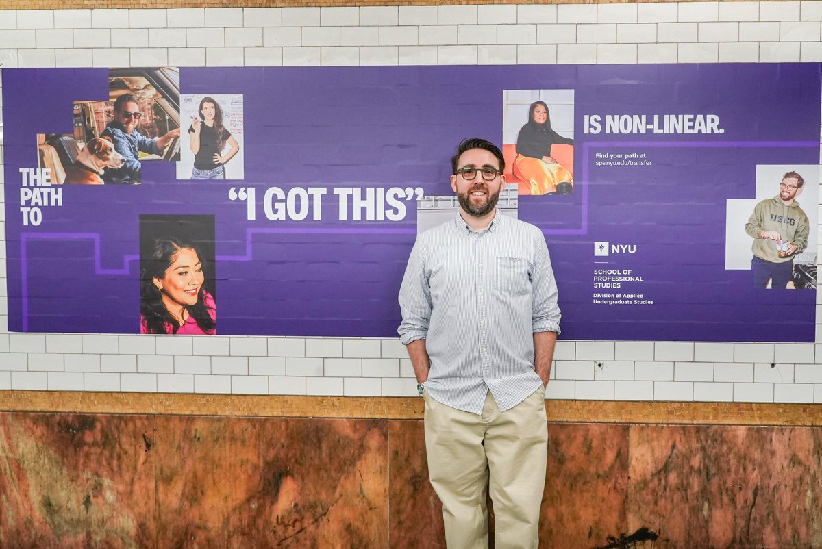 NYUSPS's tweet photo. "It's just really cool. You see ads like this every day and wonder who those people are, so it's crazy to be one of them." – Matt Kraus (@nyusps_daus '24)

Application deadline updated to 7/15! Learn more: https://t.co/kcJzDr4jhm https://t.co/nONfnArXdQ