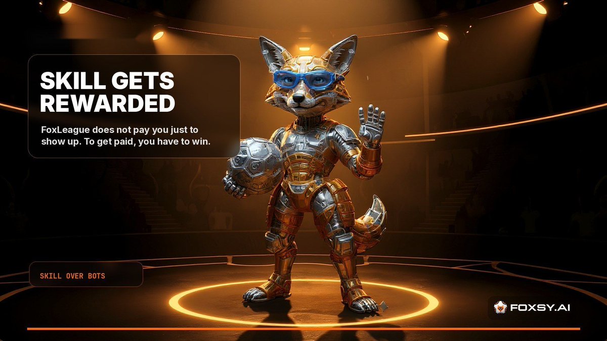 foxsy_ai's tweet photo. Most crypto games died because they ran out of tokens to give away 💀

FoxLeague doesn't pay you just to show up
To get paid you have to win

Skill gets rewarded instead of bots

It's a different model with a different outcome 🦊 https://t.co/5EscwOQwAT