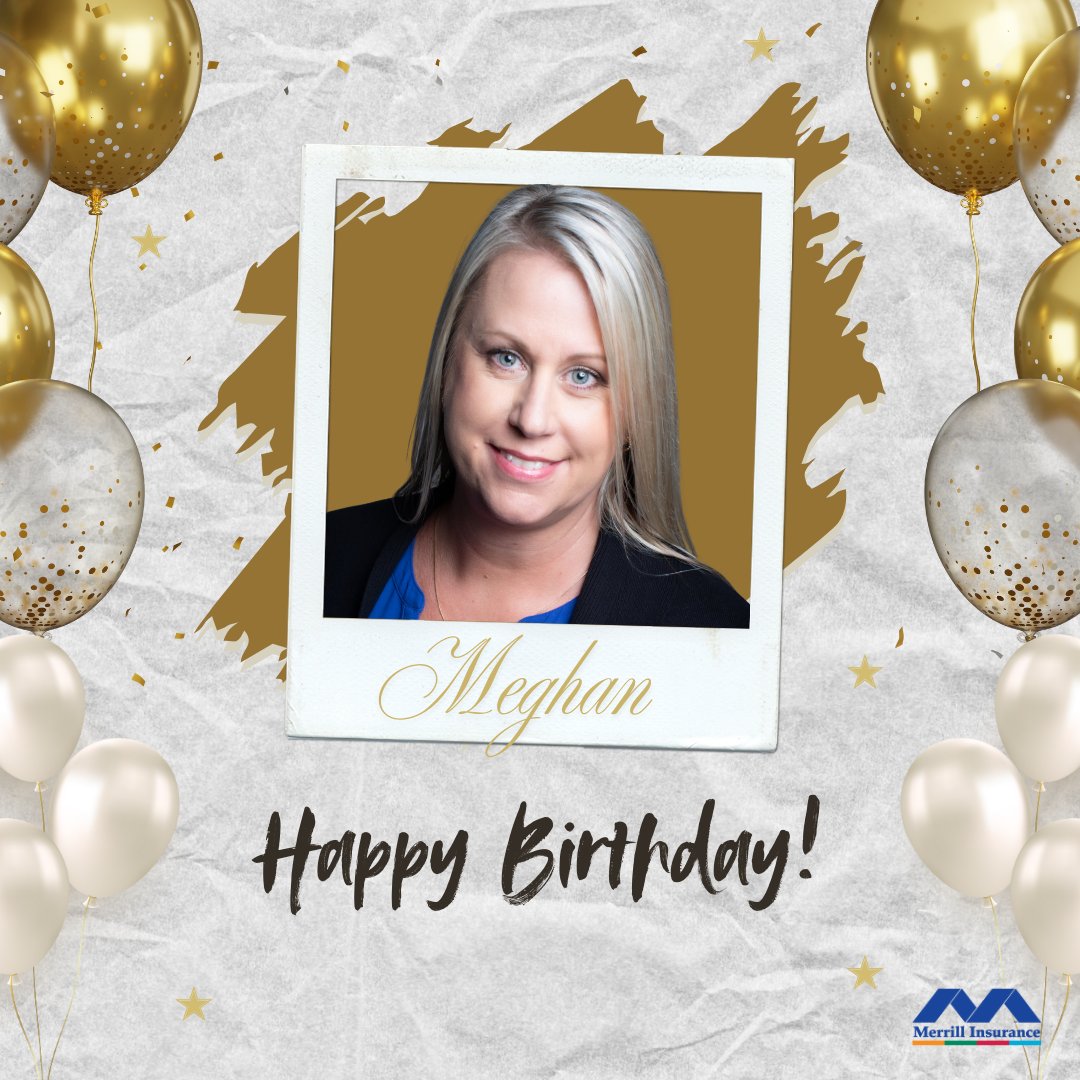 Merrill_Ins's tweet photo. 🎉 Happy Birthday, Meghan! 🎂 

Thank you for your reliability, professionalism, and positive contributions. We wish you a year filled with new accomplishments and opportunities. 🥳❤️ 

#HappyBirthday #CelebrateYou #CheersToYou #MerrillInsurance https://t.co/XSLC7pyHO6