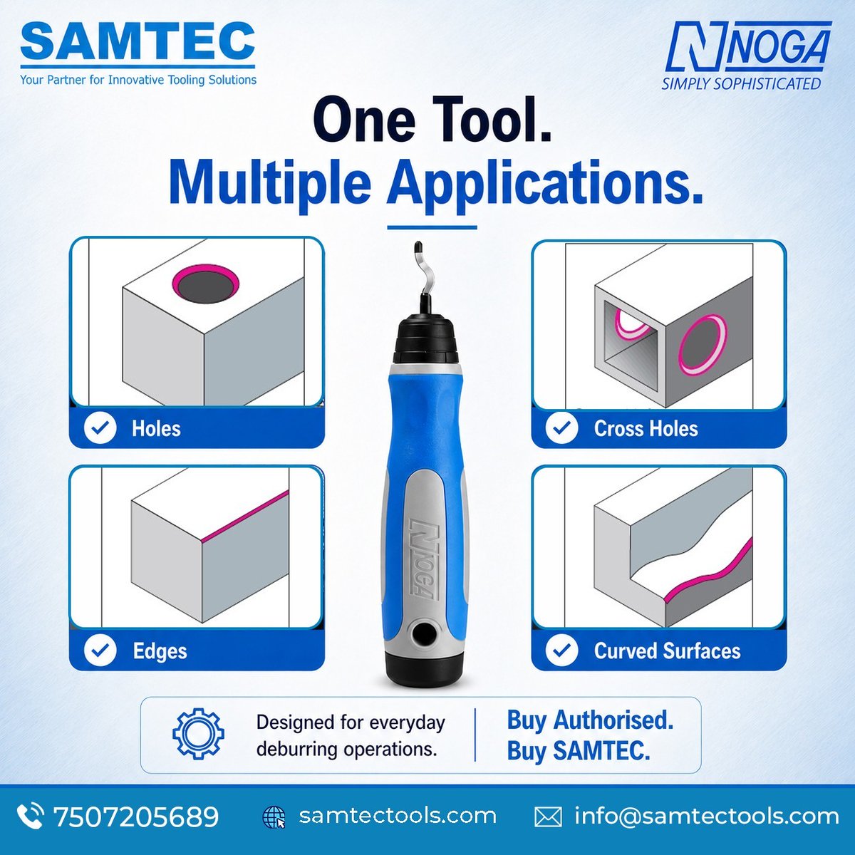 SamtecTool's tweet photo. Why use multiple tools when one can do it all?
#SAMTEC #Deburring #MetalFinishing #Machining #Manufacturing #PrecisionEngineering #IndustrialSolutions #Tooling #Productivity #QualityFinish https://t.co/Q12AhMbEeD