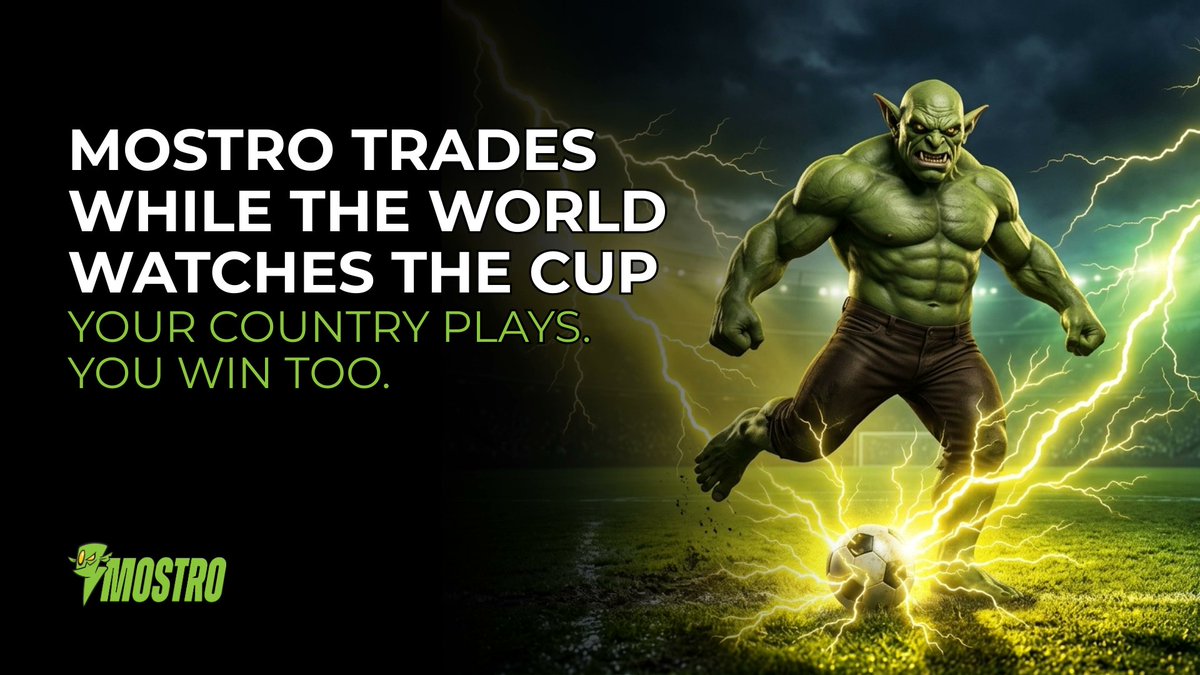 MostroP2P's tweet photo. While you watch your country's match 🏆⚽

Someone on another continent is buying sats on Mostro 🧌 

Lightning has no stoppage time. Trades settle in seconds, in any country, in any currency ⚡

Mostro plays worldwide too.

https://t.co/kK3uY3neJe

#WorldCup2026 #Bitcoin #Lightning #Nostr #Mostro