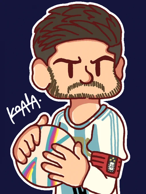 なんとなくリオネル・メッシ選手 #LionelMessi #fanart