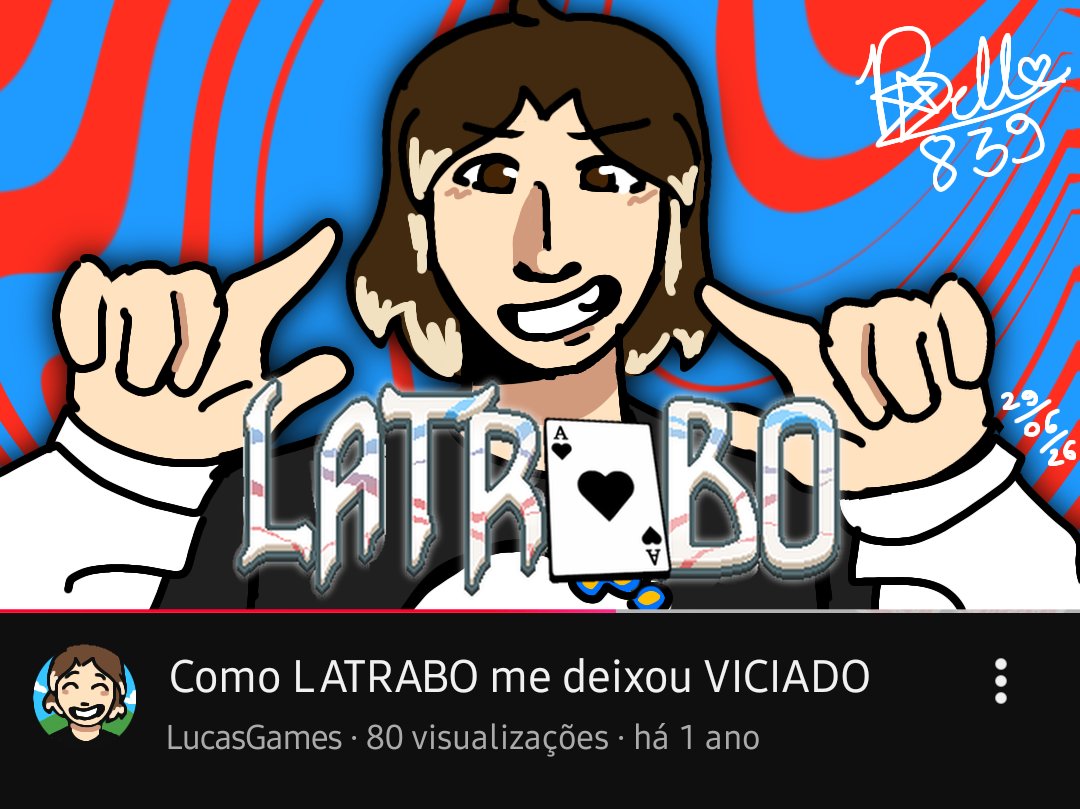 Bella83900's tweet photo. Dia 4 - Thumbnail
Espero que gostem!! ^^
#KravinskiWeek2026 #XdaQuestãoRPG https://t.co/C73ivhefaH