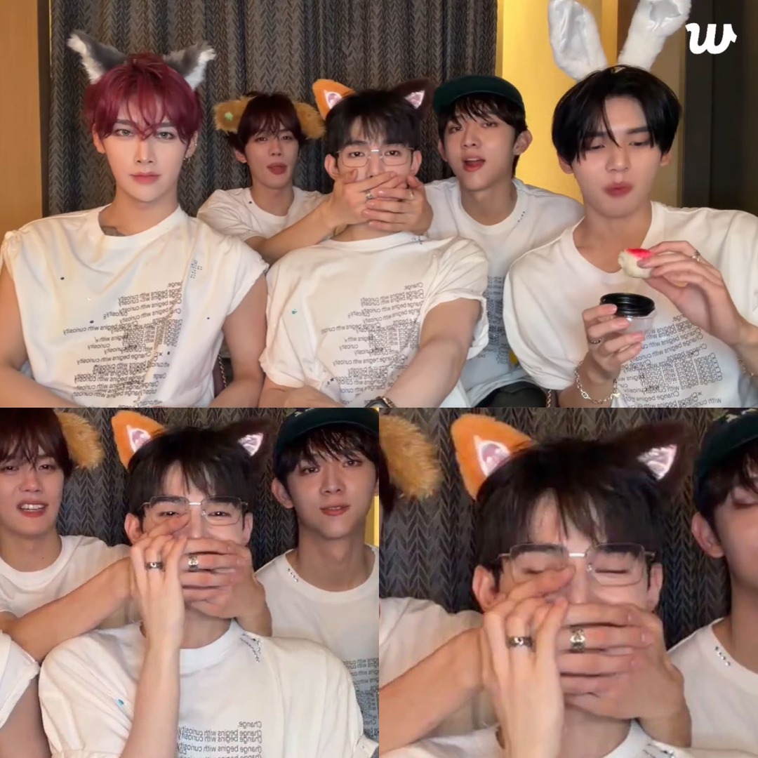starfess's tweet photo. -star pernah ga liat leader sering disumpel mulutnya sama member sendiri? disini zhang hao lagi ngomel ngomel ke agensi gegara wifi nya jelek 😭😭😭 https://t.co/jcQlvp9Xbk