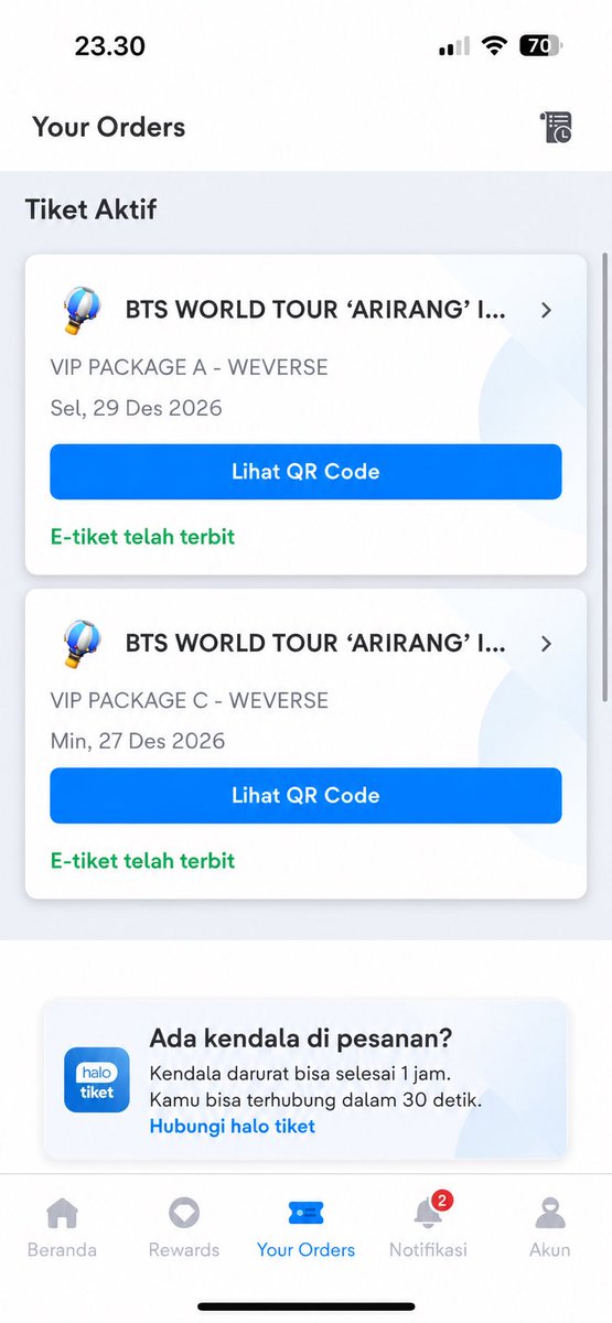 afarumeuno's tweet photo. WTS || WANT TO SALE [TITIPAN]

BTS ARIRANG in JAKARTA
~VIP A DAY 3
💸6,8 jt(4 tix)

⭕️Di urus sampai fisik nerima wb
‼️Fp only no dp
‼️net
‼️tidak bisa send data pribadi, only ss an tikom

t. Wts wtb bts Arirang in Jakarta https://t.co/0jLwp8poa6