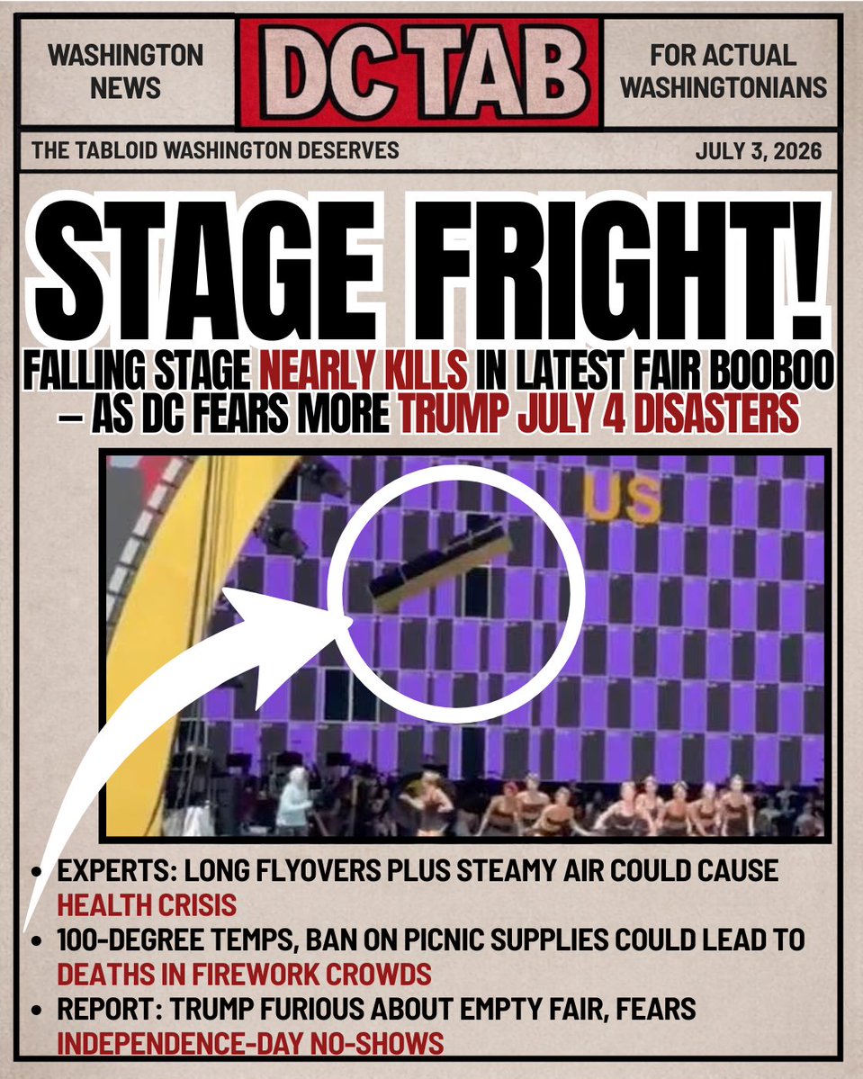 michaelschaffer's tweet photo. DC Tab, 7/3/26. H/t Mediaite — here’s how your favorite nonexistent DC outlet might have covered it. https://t.co/e86VTFyaSS https://t.co/5XAg9qMGcW