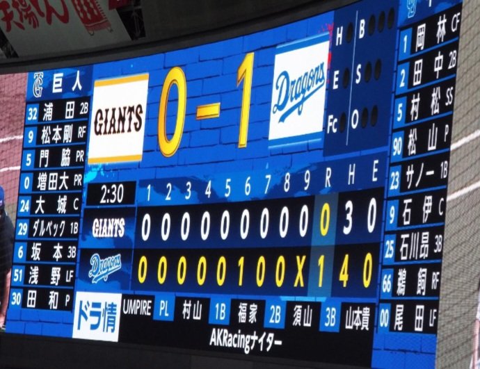 maigono_k's tweet photo. 大遅刻ε=(ﾉ･∀･)ﾂ

現地🏟️完封どらほー⤴🙌🥳🎉🐲⚾✨

大野さん素晴らしいピッチング👏😆🎵
サノーさんナイスタイムリー⤴⚾✨
ありがとうございました🙇‍♀️💮

ﾊﾞﾝｻﾞ-ｲ(ﾉ≧▽≦)ﾉ🎵✨ https://t.co/bGm91GOEjd