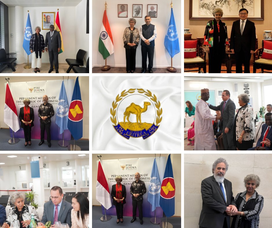 hawelti's tweet photo. On the margins of the 62nd Session of the UNHRC, Eritrea's delegation has held a series of bilateral meetings with Permanent Representatives of several countries and also addressed the Africa Group.  

The delegation further participated in the meeting of the Group of Friends in Defense of the Charter of the United Nations.

The critical issue is of course whether the penholders (essentially the EU under the prodding of some Member States) will again persist in their unwarranted campaign of harassment against Eritrea for the defunct geopolitical motives that we all know.

Equally important is whether other members of the  Council will shed diplomatic inertia, and/or, discard narrow political horse-trading to reject the obsolete draft resolution without equivocation.