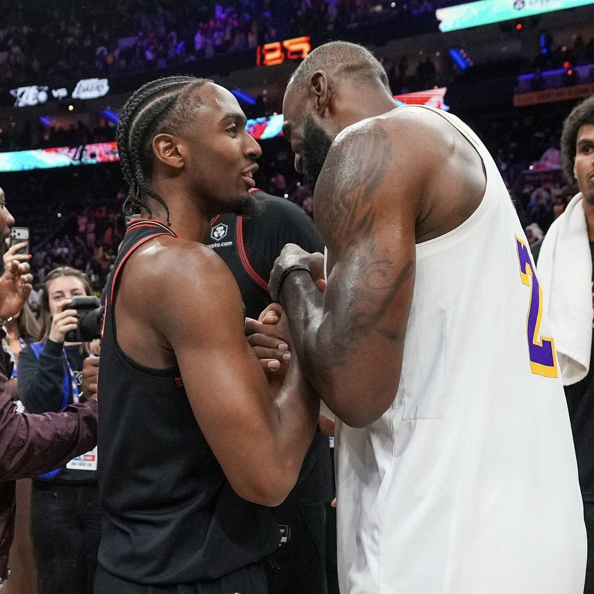 PolymarketHoops's tweet photo. Rich Paul’s thoughts on LeBron James landing in Philly:

“He loves Maxey. We don’t have to talk about that.”

(h/t @HoodiiBron) https://t.co/NNs0GblWuk