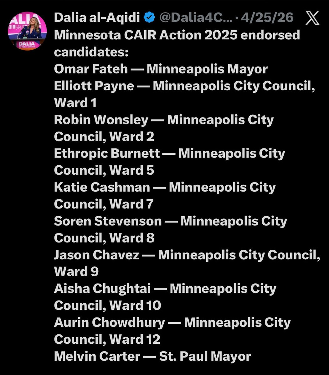 NataliesHeart's tweet photo. @RightScopee Endorsed by a designated terrorist organization operating as a foundation here on American soil . https://t.co/E5OmYtdlrq