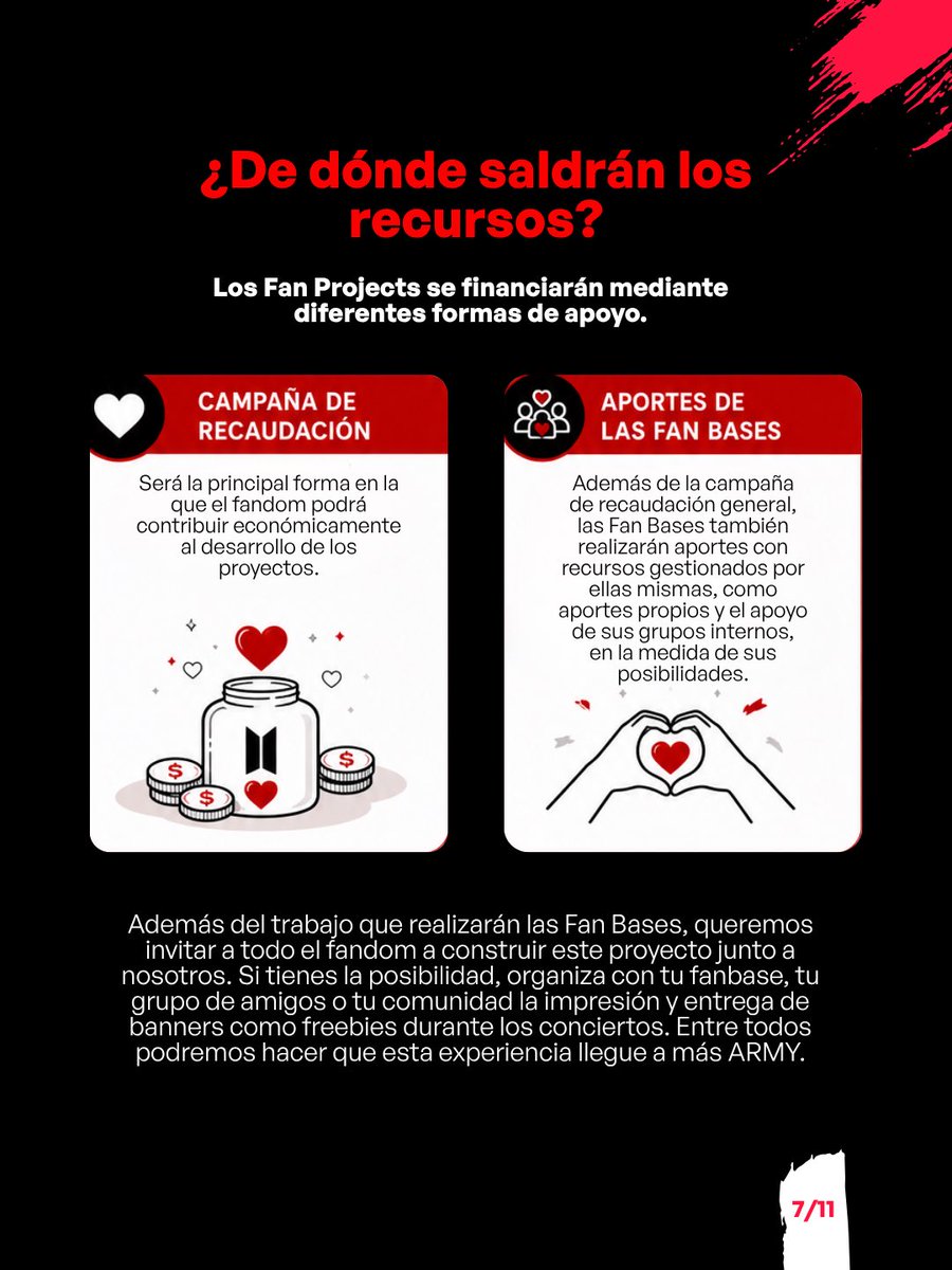 btsarmycol_'s tweet photo. Segunda parte del hilo. 💜

Aquí explicamos:
• El concurso de banners.
• Cómo funcionará la campaña de recaudación.
• De dónde provendrán los recursos.
• Cómo podremos construir este proyecto entre todo el fandom.

Cada aporte ayuda a fortalecer los Fan Projects y ampliar su alcance durante los conciertos.

⬇️