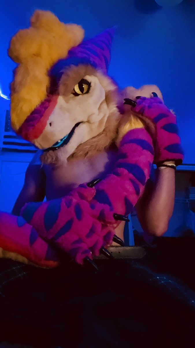 PurpleCheeAD's tweet photo. I love my new suit✨
Gonna make vids with it soon ;3

#sergal #sergalfursuit #furry #fursuit https://t.co/ijjykPWzZi