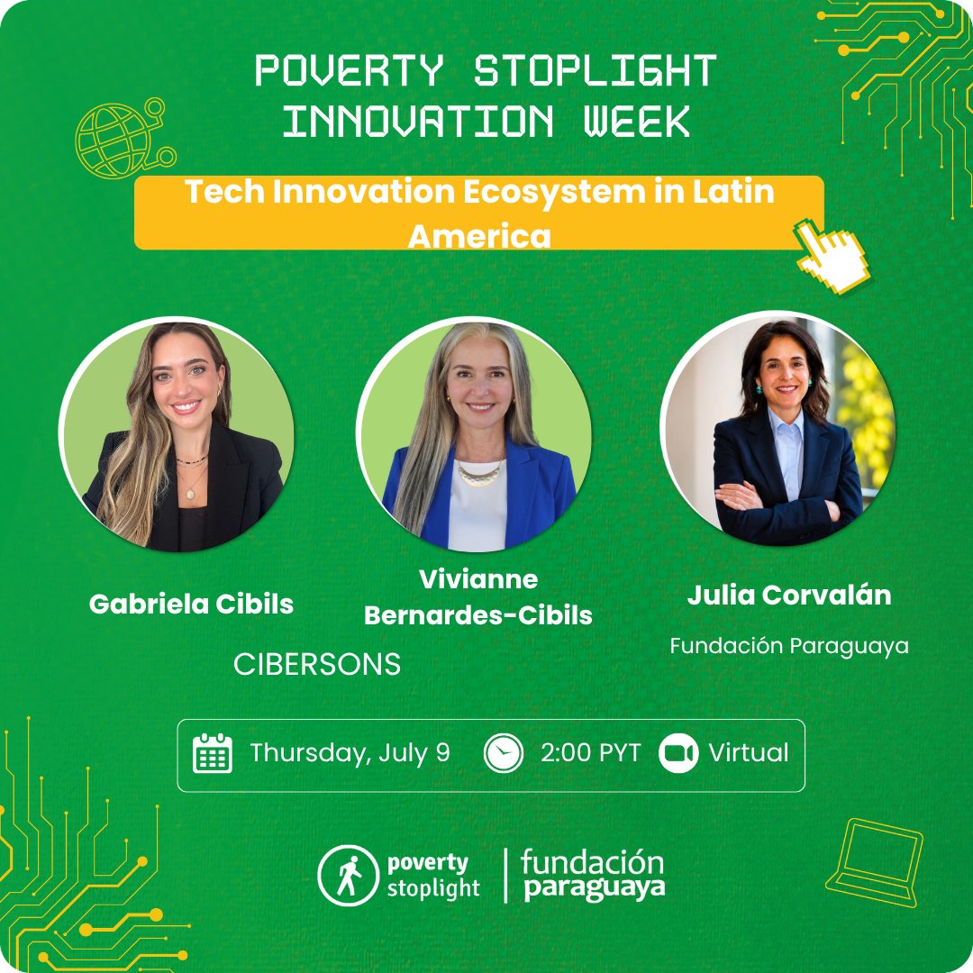 PStoplight's tweet photo. The future of tech innovation in our region. 🚀 

Gabriela Cibils Bernardes and Vivianne Bernardes-Cibils (Cibersons) join Julia Corvalan, PhD to discuss the evolving landscape of venture capital, tech entrepreneurship, and cross-border collaborations shaping Latin America.

🔗 Registration link: https://t.co/4JzZI3lYoG