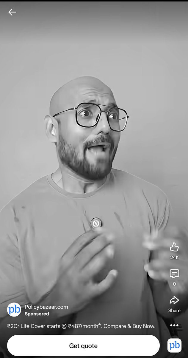 Commonmanposts's tweet photo. @policybazaar please don't make advertisement with this disgusting-irritating moron🙏. This ad in youtube is too irritating making us hate #PolicyBazaar 🙏 this guy shouts like lunatic n ad literally makes us hate d brand! Disgusting ad.. All my friends hate this ad. Change pls🙏 https://t.co/eQDGMr643V