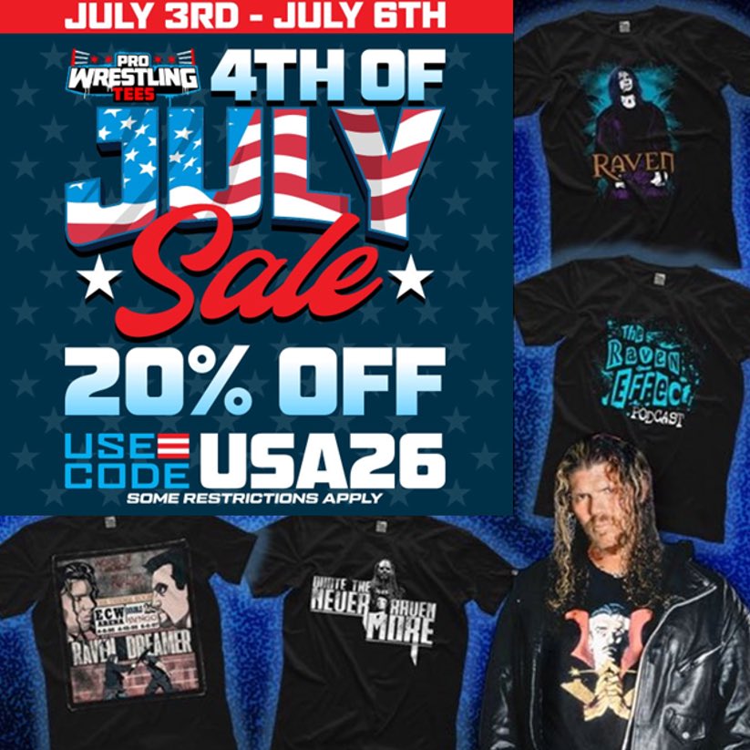 theraveneffect's tweet photo. Celebrate your independence from lousy fashion and load up on my merch from @PWTees 

You can save 20% with code USA26 at https://t.co/fkUvkPgbYP

Quote the Raven, Nevermore https://t.co/0mJrCit57d