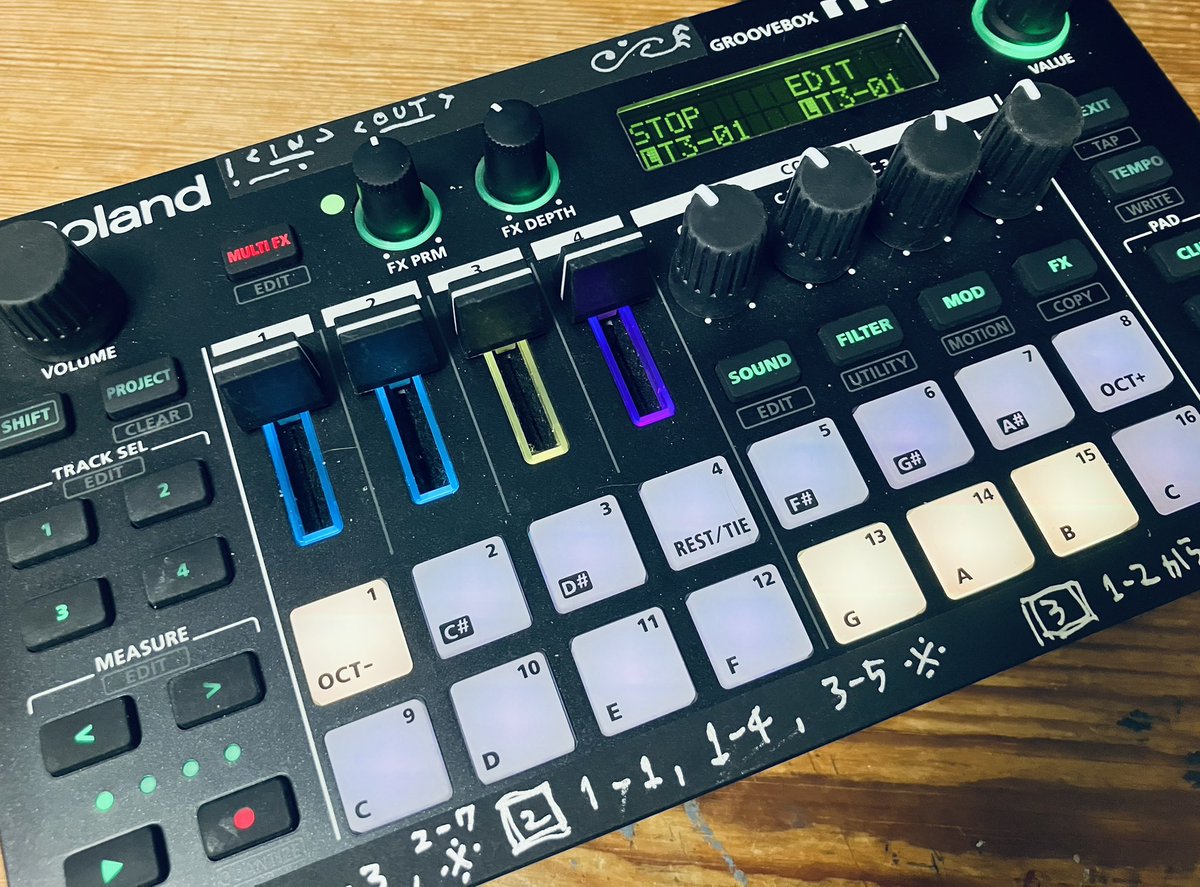 uneuneeeee's tweet photo. 明日7/4(土)は高円寺Oriental Forceにて、Rolandのフラッグシップgroovebox「MC707 / MC101」縛りマシンライブイベント！！
MCを愛するツワモノどもの祭典✨

わたしも4トラックでいきます！(bastl Alchemistも使う汗)

uneune×VJ_umeumeは19:40頃出演ですが、ぜひオープン16:30よりお越しください♪ https://t.co/KdsYsa7fM8