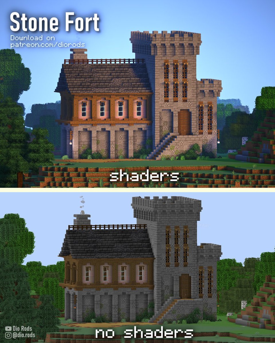 dio_rods's tweet photo. Made this a while back and I'm honestly conflicted if I like it more with or without sahders...
🔥 Like and follow for more builds!
📷 Get a Blueprint tutorial PDF ( link in bio ) #minecraft建築コミュ #Minecraft #minecraftart https://t.co/rYefDaprlr