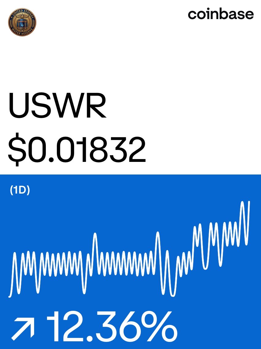 Youngexplit's tweet photo. United States Water Reserve on Coinbase: https://t.co/mg9mVdohcv https://t.co/UhEmXQ6fuS