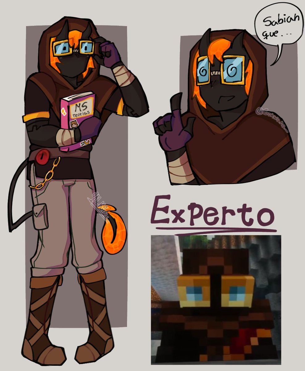 Gonwana_'s tweet photo. No puedo creer que EL EXPERTO no tenga fanarts💔🥀
.
Es uno de mis personajes favoritos y se me hace muy tierno JAJSJA (alt)
.
(Me costó mucho la ropa, aprecienlo 🥀)
[[ #MinecraftSaga #MagmaBoiFanart ]] https://t.co/rxNXdgaSwy
