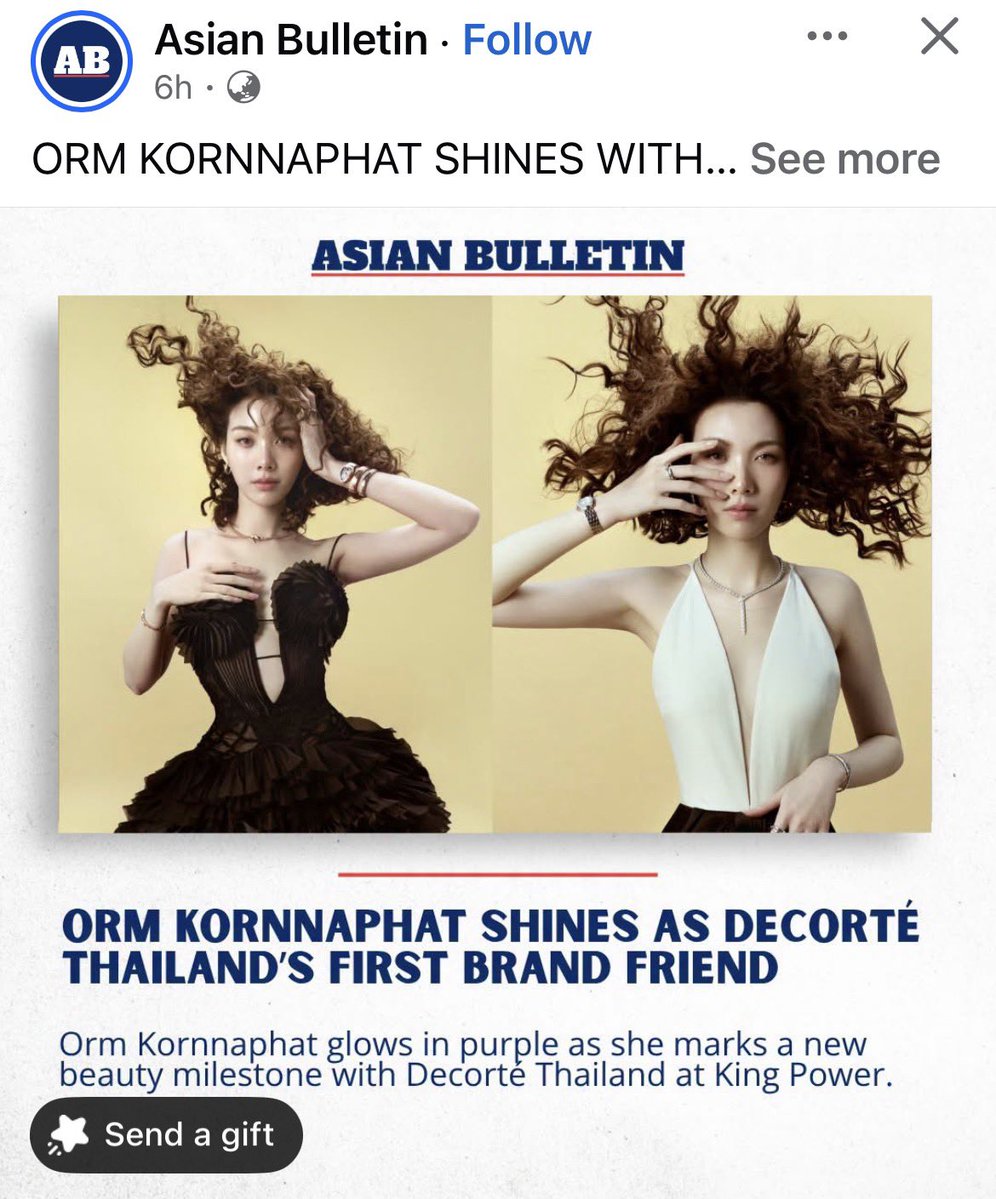 AvacodoAngle's tweet photo. น้องออม บนเพจ Asian Bulletin ค่า ไปกันๆๆๆ  👑🐍✨

#OrmKornnaphat #ออมกรณ์นภัส 
#Bvlgari  #Bzero1
#LingOrm #หลิงออม 
@ormmormm @Bulgariofficial https://t.co/PICewrZ1EB