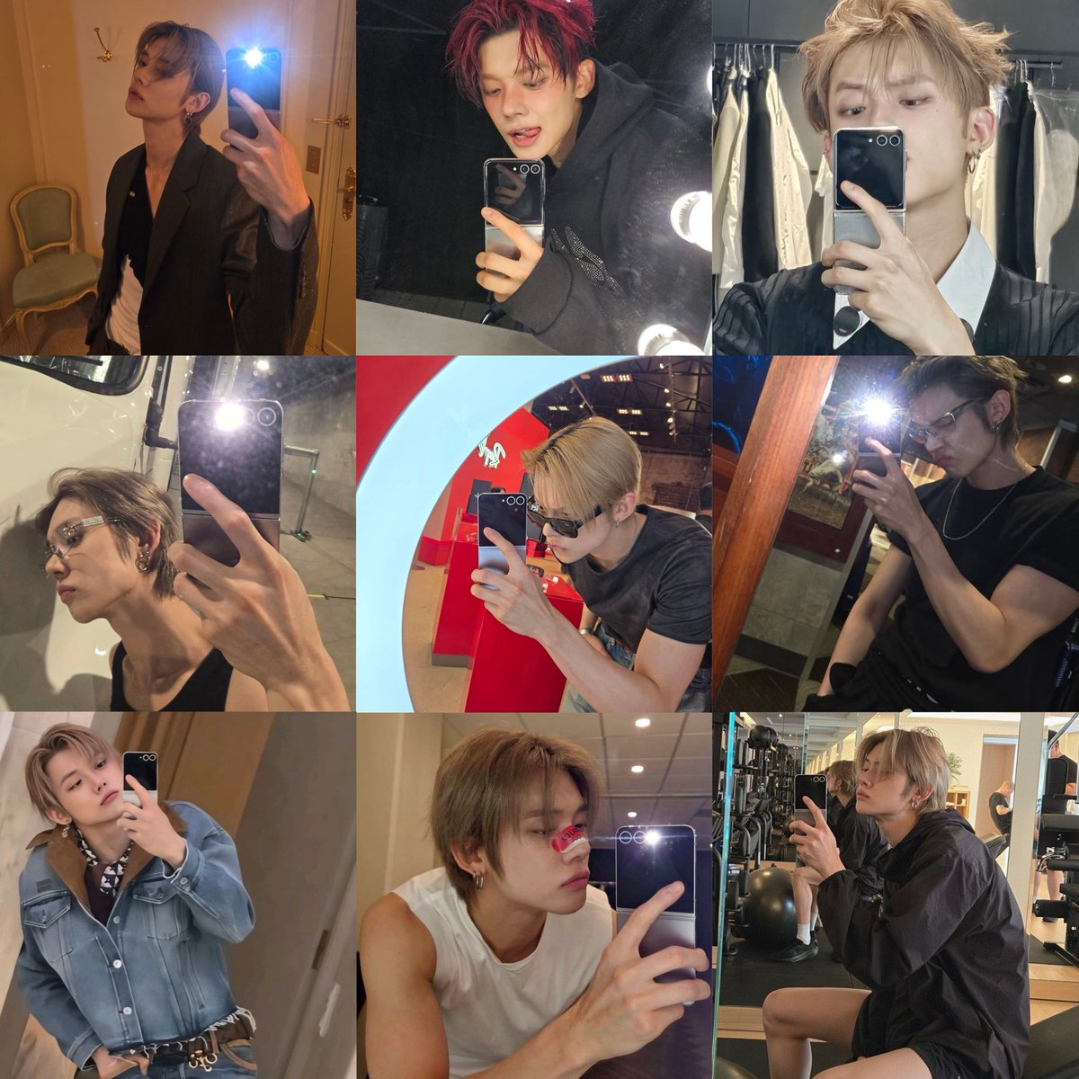 loopszzn's tweet photo. there’s something about yeonjun’s mirror selcas https://t.co/70EgXGJV2U