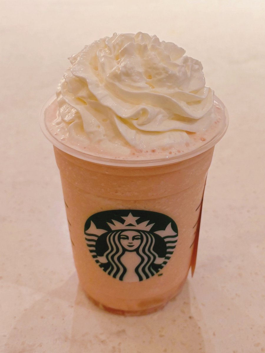 ピーチ & ピーチミルク フラペチーノ🍑🥛
